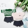 Plush Doll Clothes for 38cm Doll Lovely Little Girls Gift DIY Supplies Sweater And Jeans Doll Clothing Costume