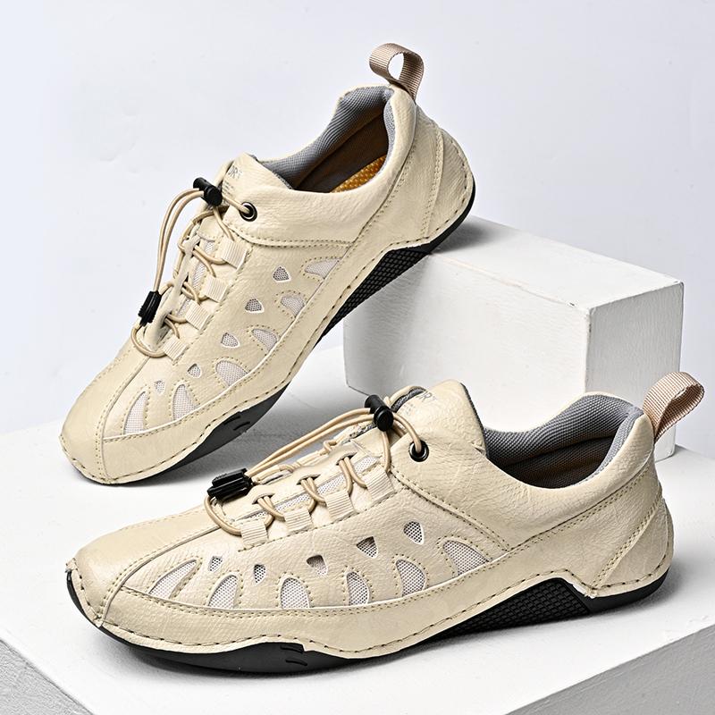 Fashion Breathable Male Casual Shoes Comfortable Men's Sneakers Anti-slip Lace-up Running Shoes Leisure Walk Trainers Treking Footwear