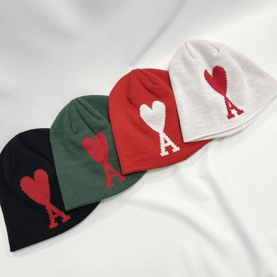 Women's Daily Heart Beanie Hat Watch Cap