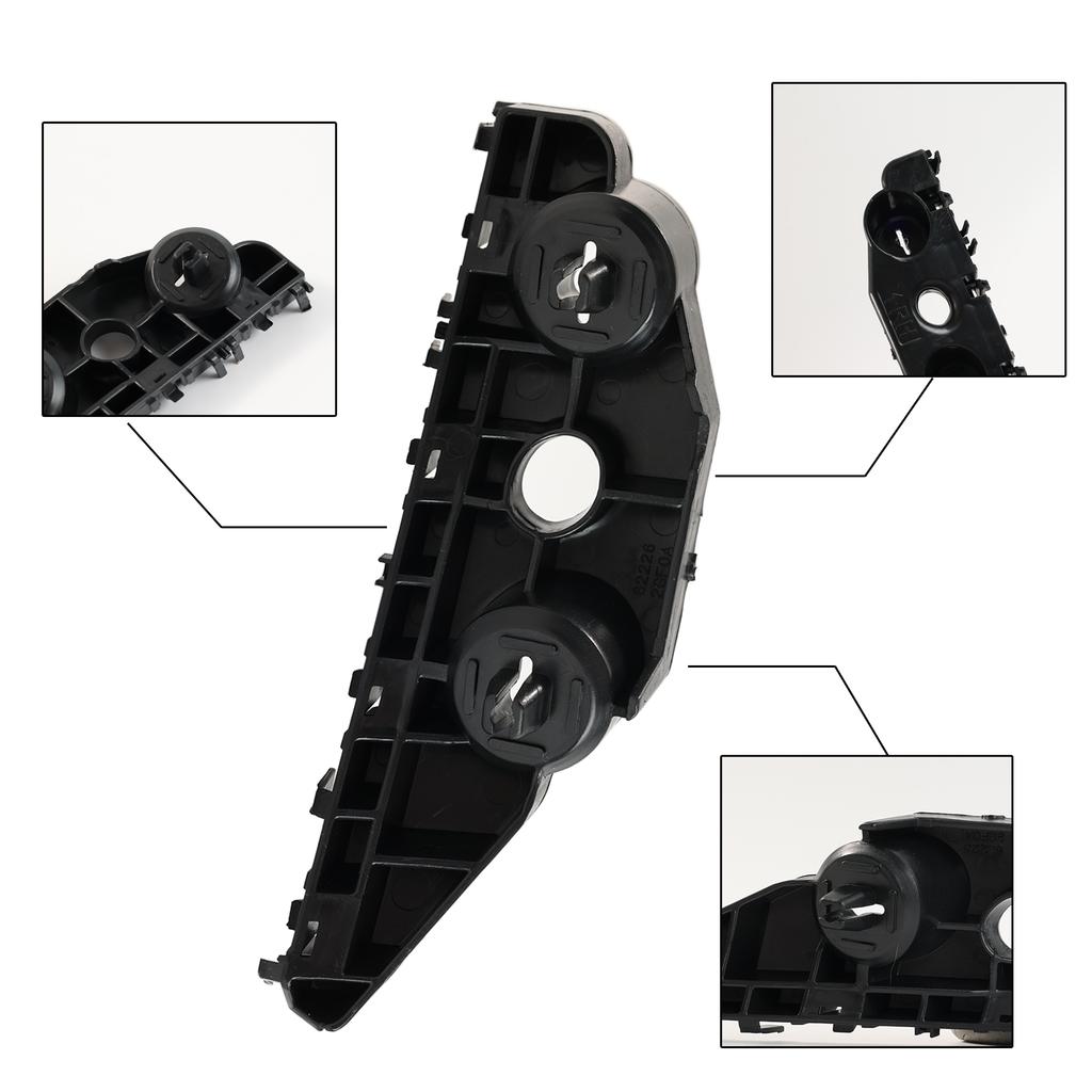 2 stk Bil Foran Venstre Høyre Støtfangerbrakett Førerside Passasjerside Støtfangerstøtte For Nissan 62221-9HS0A Altima 2016 2017 2018