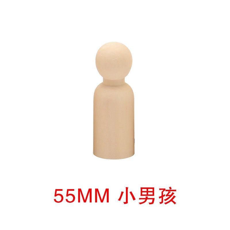 Little Wooden Man Wooden Man Children Graffiti Creative Color Painted Wooden Doll DIYDecoration toys Male and Female