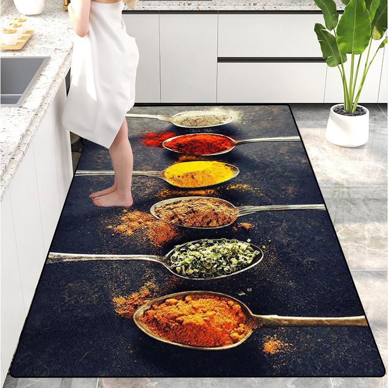 Modern Kitchen Mat Home Entrance Doormat Hallway Bedroom Living Room Decoration Floor Carpet Balcony Bathroom Long Rug