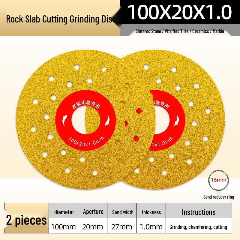 45° Beveling Disc: Dual-Use Saw & Flat Grinder for Sintered Stone Tile