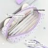 Cute Bear Ear Pencil Case With Photo Display Slot For Students School Study Office Stationery Storage