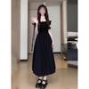 Women's Clothing One-word Shoulder Slanted Shoulder Dress Summer Casual Temperament Women Cover the Meat and Look Thin Waist Temperament Long Skirt