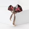 Fashion Alloy Rhinestone Size Rope Knot Brooch Niche Design Women'S Clothing Corsage Jewelry Pin