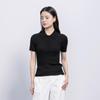 Northern Deer French Gentle Diamond Knit Silk-Cashmere Ribbed Short Sleeve Top