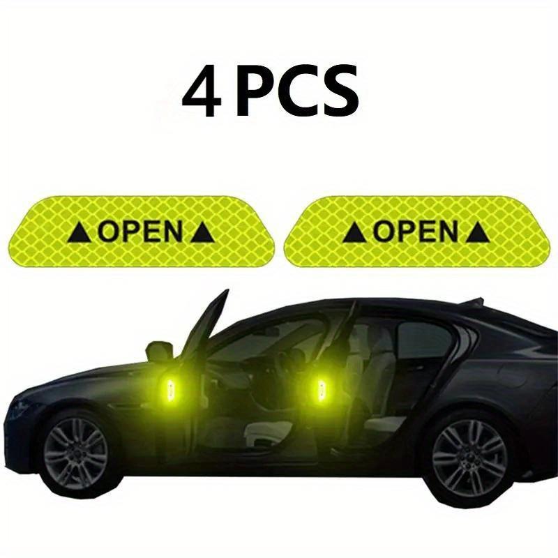 Car Door Reflective Warning Stickers Enhance Visibility Safety with Easy-to-Apply Night Vision Car Anti-collision Protection Strips
