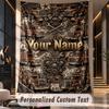 Truck (63) Theme Custom Tapestry Personalized Custom Name Text Wall Hanging Tapestry Home Decor Background Cloth