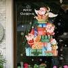 2025 Christmas Window Stickers Santa Claus Xmas Tree Cartoon Glass Decal Merry Christmas New Year Holiday Decorations for Home