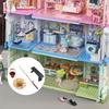 1/12 Model Fishing Equipment Set Dense Travel Tiny Rod Bucket Chair Simulation Activity Gear