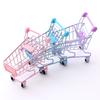 Desk Organizer Cart Cute Miniature Shopping Trolley Mini Shopping Cart Mini Small Shopping Cart For Office Theme Parties