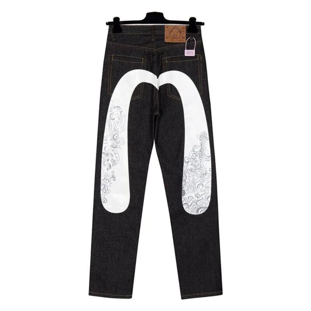 

Джинсы RogueWave Street Fashion Harajuku Y2K Новые Хип-хоп Прямые Штаны M