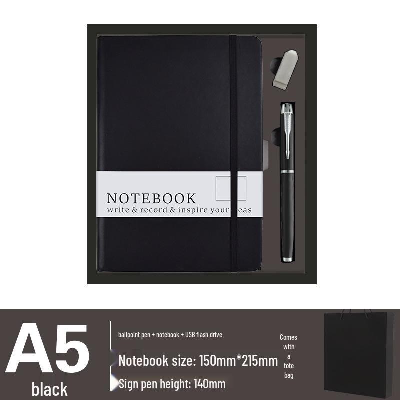High-End Business Gift Set: Notebook & Insulated Cup Memento for Client Events