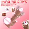 Third Generation Retractable Swinging Tongue Licking Penis for Women's Heating Vibrator Simulating Adult Sex Toys