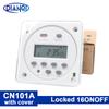 CN101A AC220V 230V 240V 16A(8A) Time Switch Relay Timer CN101 Digital LCD Power Weekly Programmable With Protective Cover Lock3