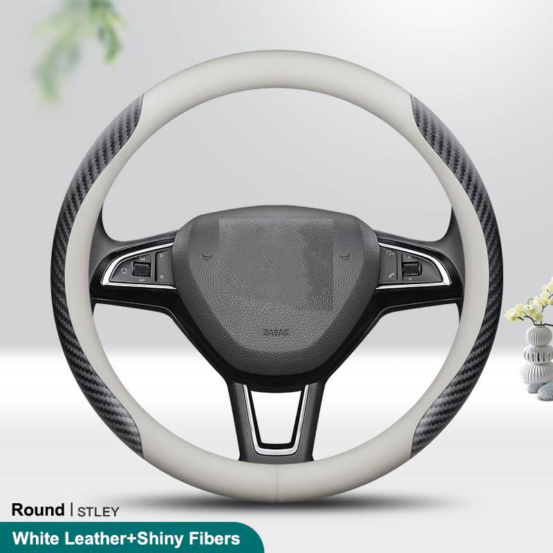 Auto Parts Car Steering Wheel Cover Anti Slip Pu Leather Steering Protector Anti Scratch Steer Wheel Cover Universal for 38cm