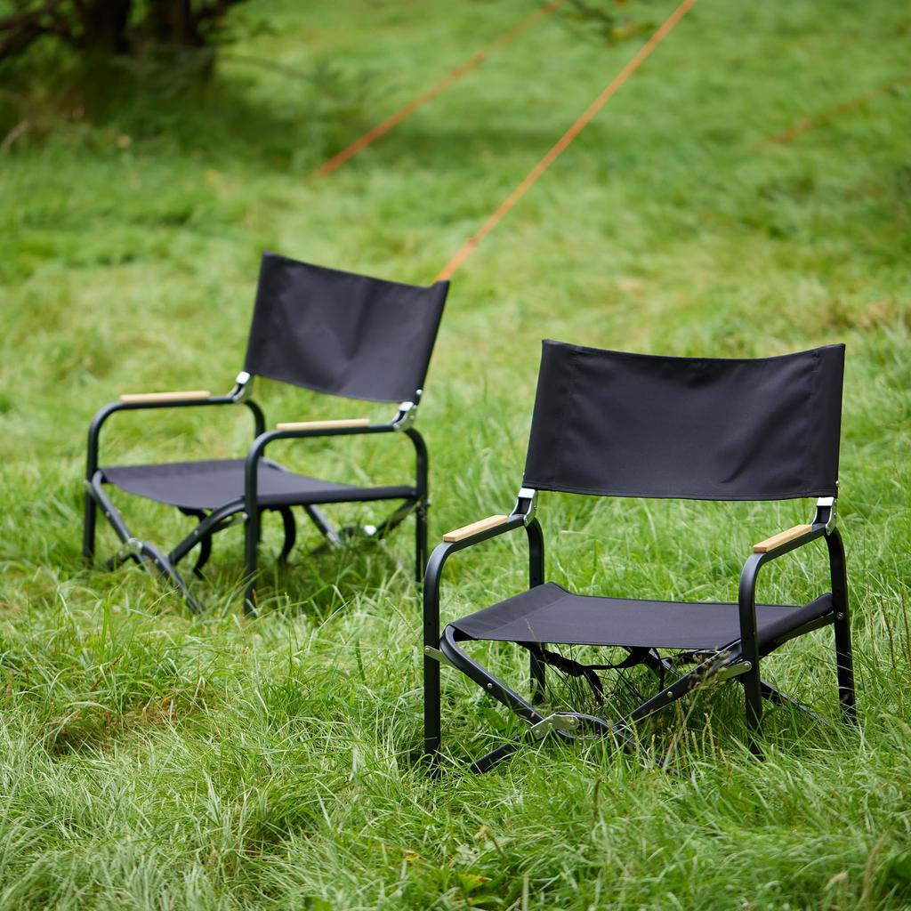 LALPHA Compact and Easy Setup Slim Low Chair Lightweight and Reducing Stress Even When Traveling Frequently Such As At Festivals and Folding Chair