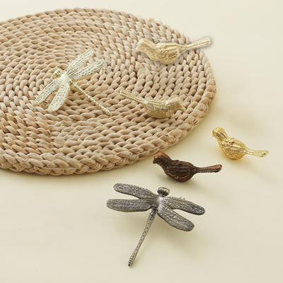 Zinklegering Libel Kastknop Vintage Vogel Lade Kast Dressoir Kledingkast Deurknop Metalen Trekhandvat Kantoor Thuis Keuken Decoratie