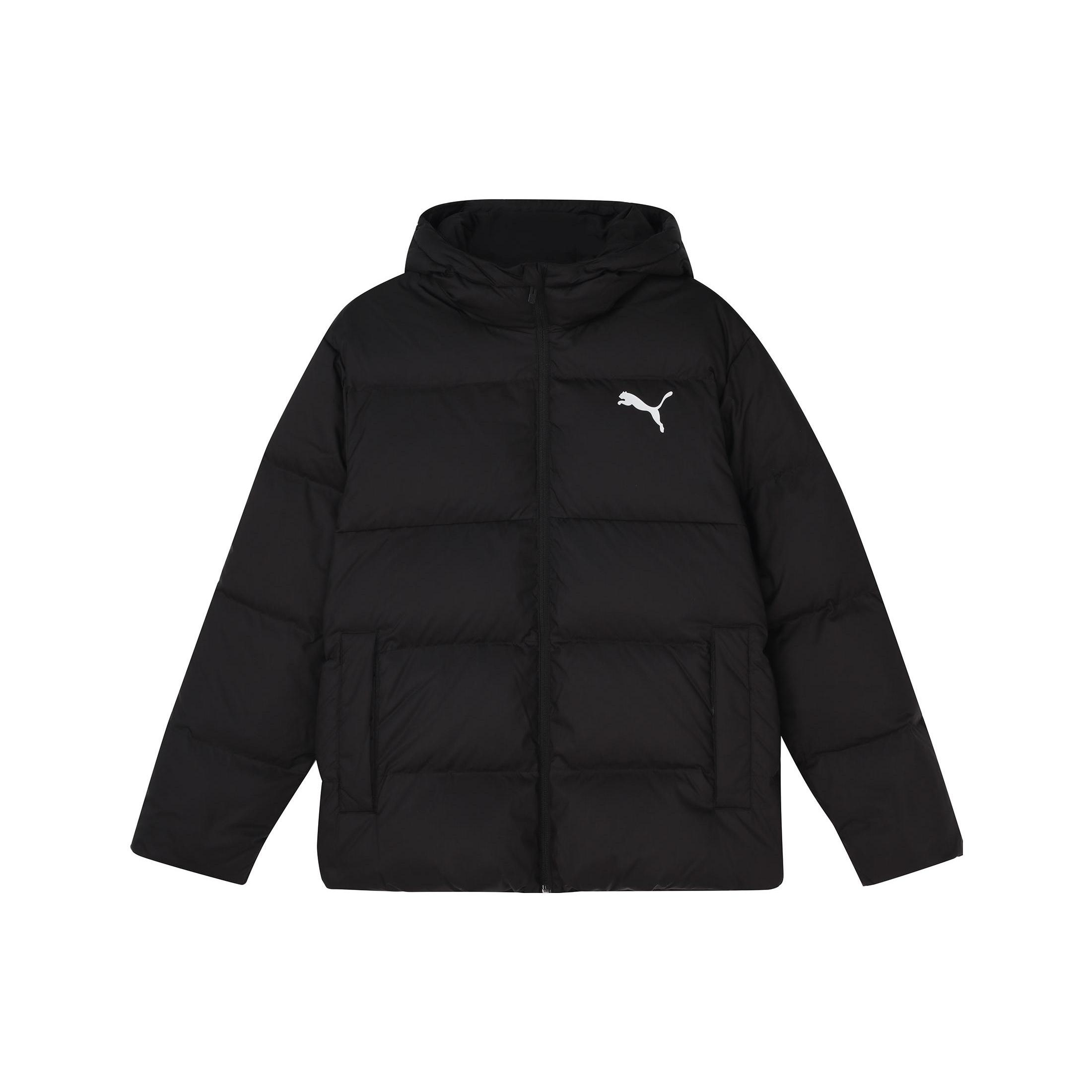 PUMA Essential Down Coat  Black White  Men s 586929-01 S