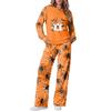 Women's Casual Loose Fit Crewneck Halloween Print Sweatshirt and Pants Set