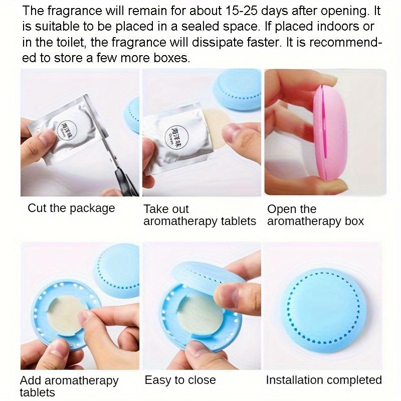 4pcs Car Solid Air Freshener Aromatherapy Fragrance Lasting Deodorization for Car RV Bathroom Supplies Car Home Toilet Deodorant