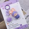 Resin Flocking Monchichi Keychain Cute Monkey Baby Trendy Keyring Cartoon Pendent Keys Bags Hanging Accessories Small Gifts