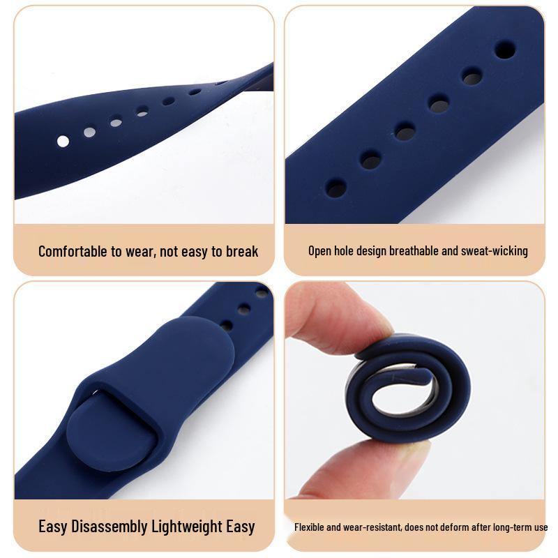 Apple Classic Solid Silicone Strap for iWatch 9/Ultra – Durable Solid Color Band