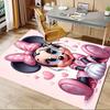 1pcOffice Carpet, Under Chair Rug, Gift for Home Decor, Cute Mouse Design with Pink Bow and Hearts