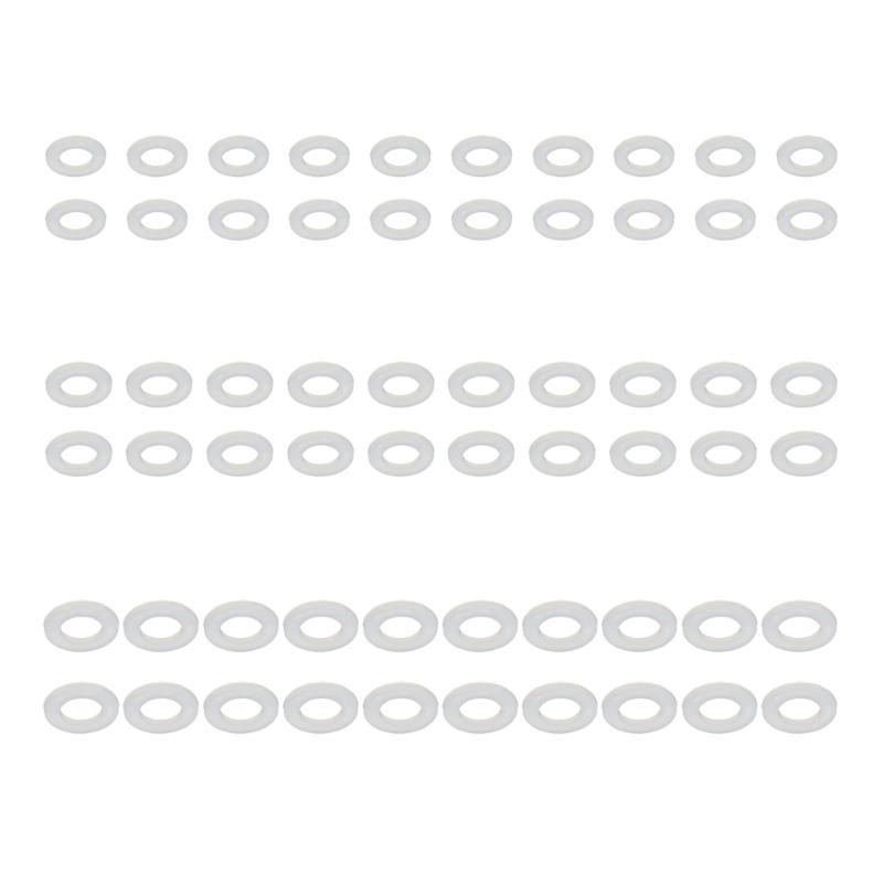 Pack Of 60 Nylon Washers Furniture Assembly Parts White Sturdy Spacers For DIY Projects And Professional Repairs