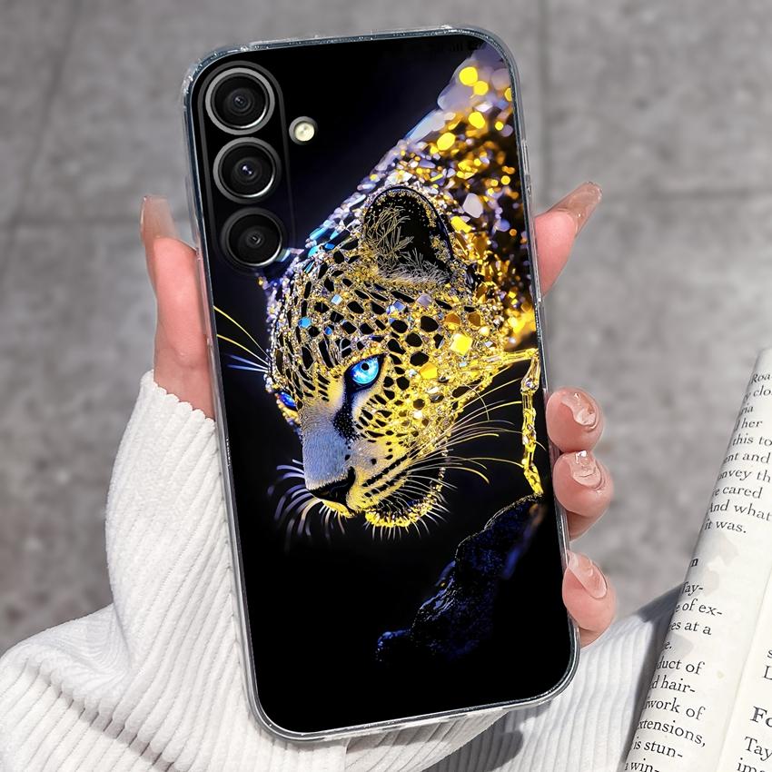 Casing For Samsung A16 A17 A15 A14 A13 A12 A10 A26 A25 A24 A23 A22 Phone Cover Cute Penguin Pattern Transparent Silicone Shell For Samsung Bumper Case