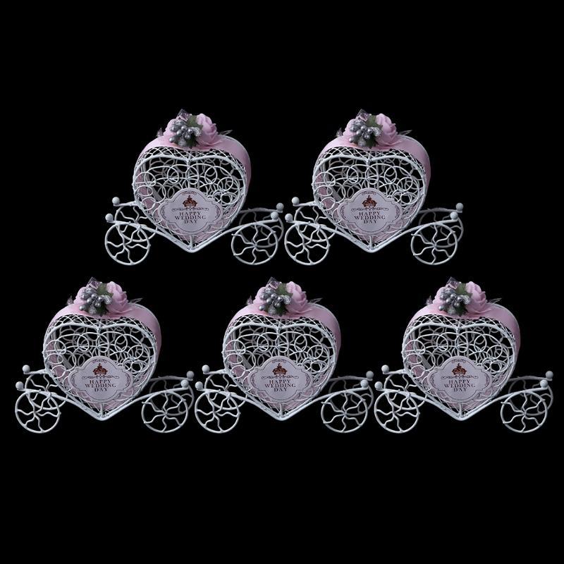 

5Pcs Carriage Candy Chocolate Boxes Birthday Wedding Party Favour New рожевий