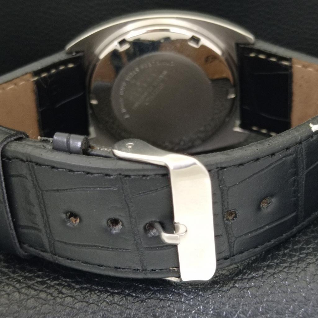 Seiko VINTAGE AUTOMATIK 6309A JAPAN HERREN SCHWARZES ZIFFERBLATT UHR a700549-5 R203-a700549