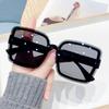 New Vintage Square Sunglasses Women Men Rectangle Sun Glasses Female Big Frame Eyewear Oculos De Sol for Male Female Eyeglasses