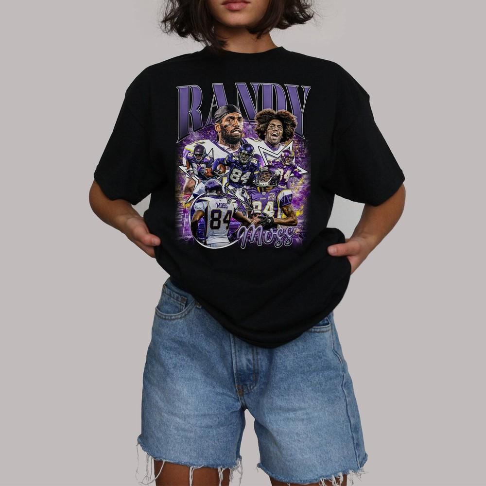 Randy Moss Vintage Bootleg T-Shirt, 90s Retro Randy Moss Graphic Tee, Randy Moss Unisex T-Shirt L