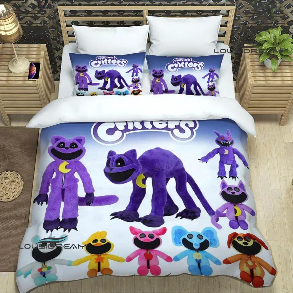Set Biancheria da Letto Cartoni Animati Creature Sorridenti set squisito di biancheria da letto copripiumino set piumone set letto regalo di compleanno di lusso