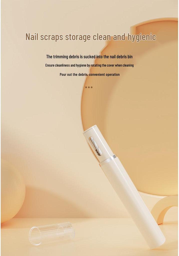 Silent Electric Nail Clippers with Long-Lasting Battery, Small & Portable Manicure Set for Home Use