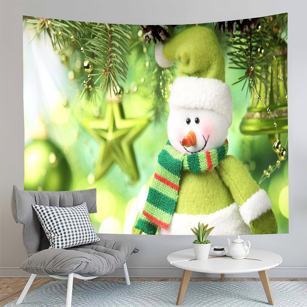 Merry Christmas Tapestry Winter Fireplace Tapestry Christmas Tree Gifts Wall Hanging Home Living Room Bedroom Dorm Tapestries