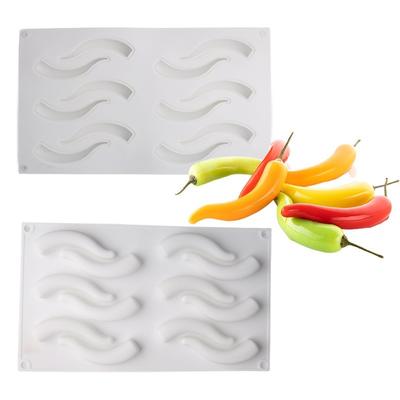 12 Stampo Mousse Chili Pari Stampo in Silicone per Torta Cottura Stampo per Cioccolato