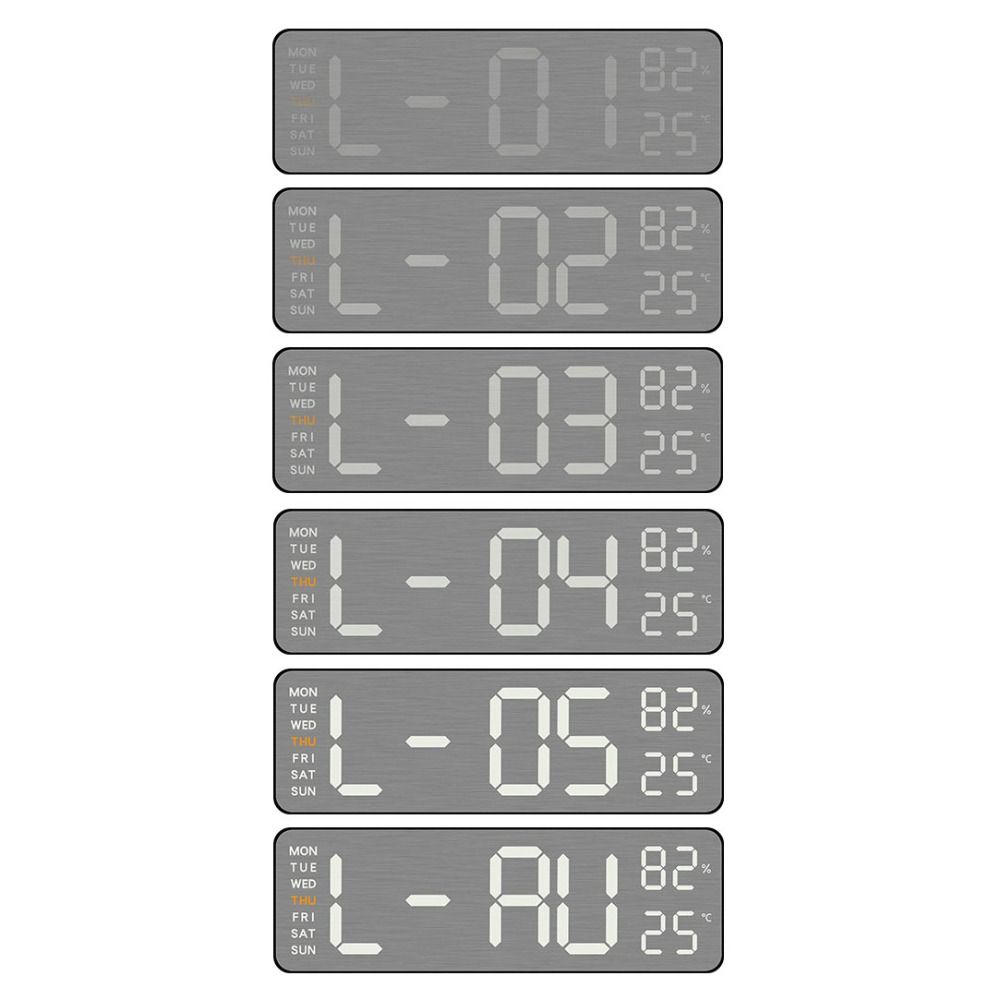Wandmontierte digitale LED-Uhren ABS Wecker Neue Anzeige Tischuhr Schlafzimmer