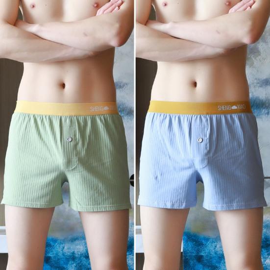 Boxer საცვლები საშუალო აწევა 3D დიზაინის Patchwork ფერადი Boxer ტრუსები მაღალი ელასტიური დიზაინის ზოლიანი შარვალი ყოველდღიური ტანსაცმელი