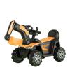 Kids' Ride-On Electric Excavator: Large 4-Wheel Pedal Engineering Toy with Music
