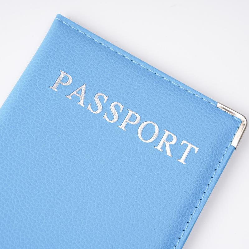 Passport Cover Pu Leather Travel Passport Holder Protector Case Organizer Ticket Document Business Credit Id Cards Wallet