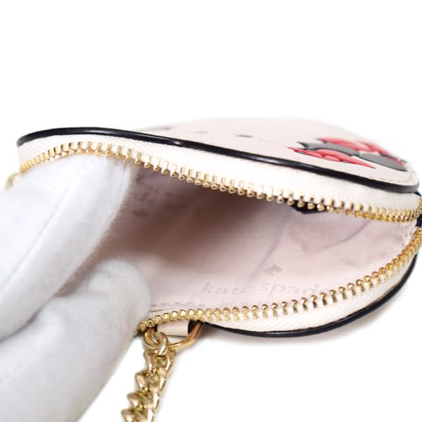 Kate Spade PVC Leather Coin Case, Disney Collaboration Heart Minnie Mouse and Mickey Mouse Design, Coin Purse, Mini Pouch, Key Fob, Bag Charm,