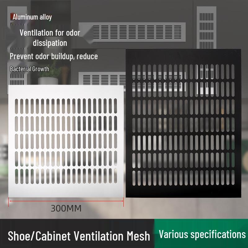300mm Wide Aluminum Alloy Breathable Mesh Ventilation Hole for AC Exhaust, Windows, Wardrobes, and Cabinets