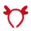 Christmas Headband Plush Reindeer Antlers Headband Holiday Costume Accessories for Christmas Party Favors Photo Booth Props