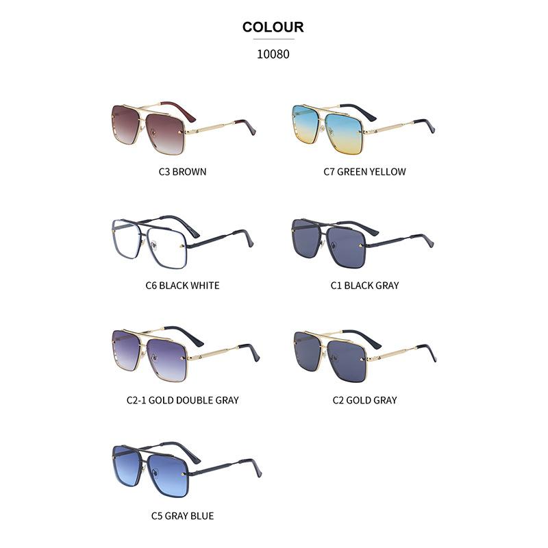 Vintage Box Sunglasses Men'S Sunscreen Diamond Trimmed Sunglasses Glasses Shades