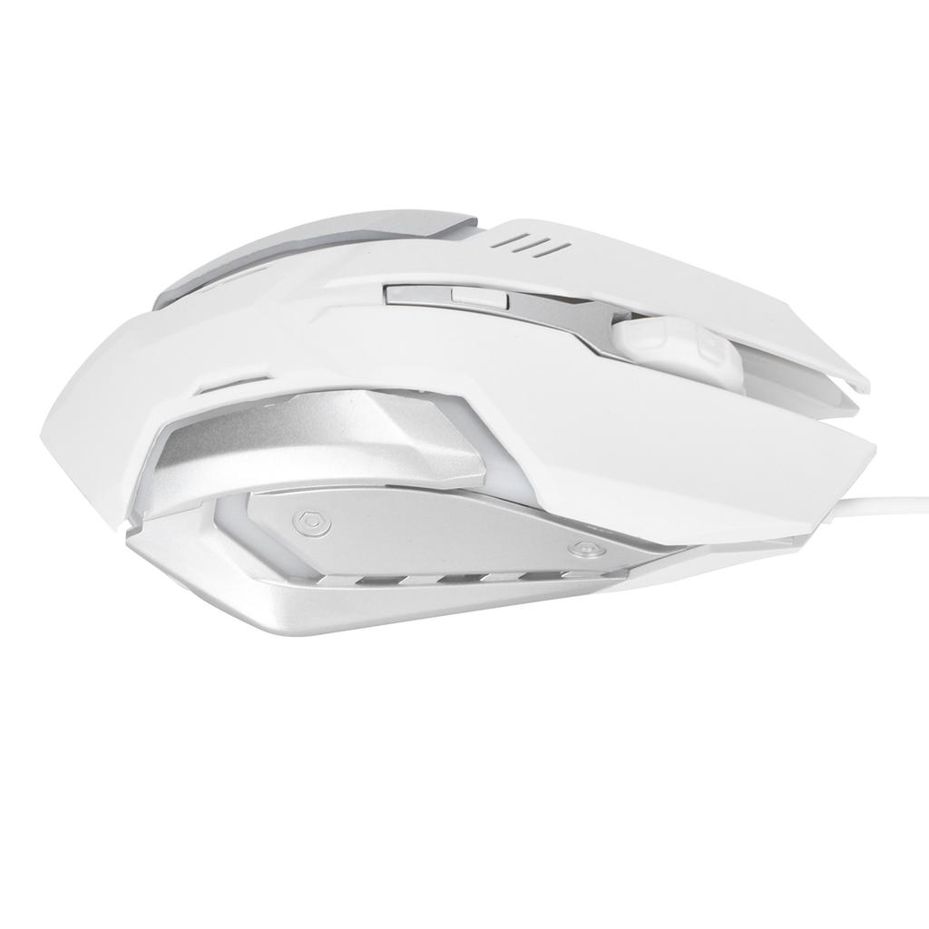 Mouse cu Fir Port USB Gaming Birou Afaceri Luminos Optic Accesorii Computer Albe