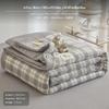 Genuine Cotton Summer Quilt, Breathable Air Conditioner Blanket, 100x150cm, Machine Launderable Fog