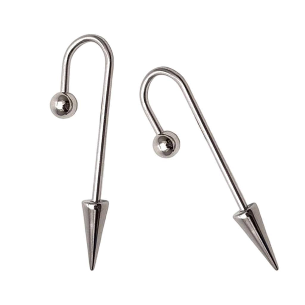 Pack Of 3 Punk Style U Shaped Cartilage Earrings Hypoallergenic Stainless Steel Edgy Jewelry For Women Gifts For Christmas Birthday